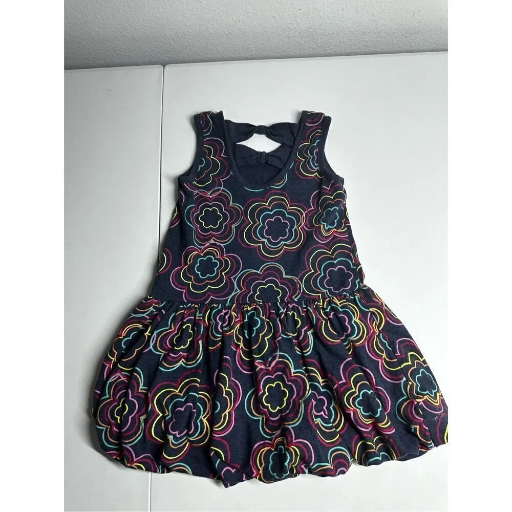 Maggie & Zoe Tank Dress Puffy Skirt Mulicolor Size 5T Cotton Blend
